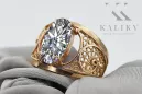 Original Vintage 14K Rose Gold Zircon Ring Vintage craft vrc057r